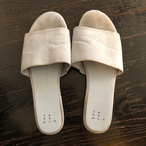 Anthropologie Shoes - BLUE SUEDE SANDALS
